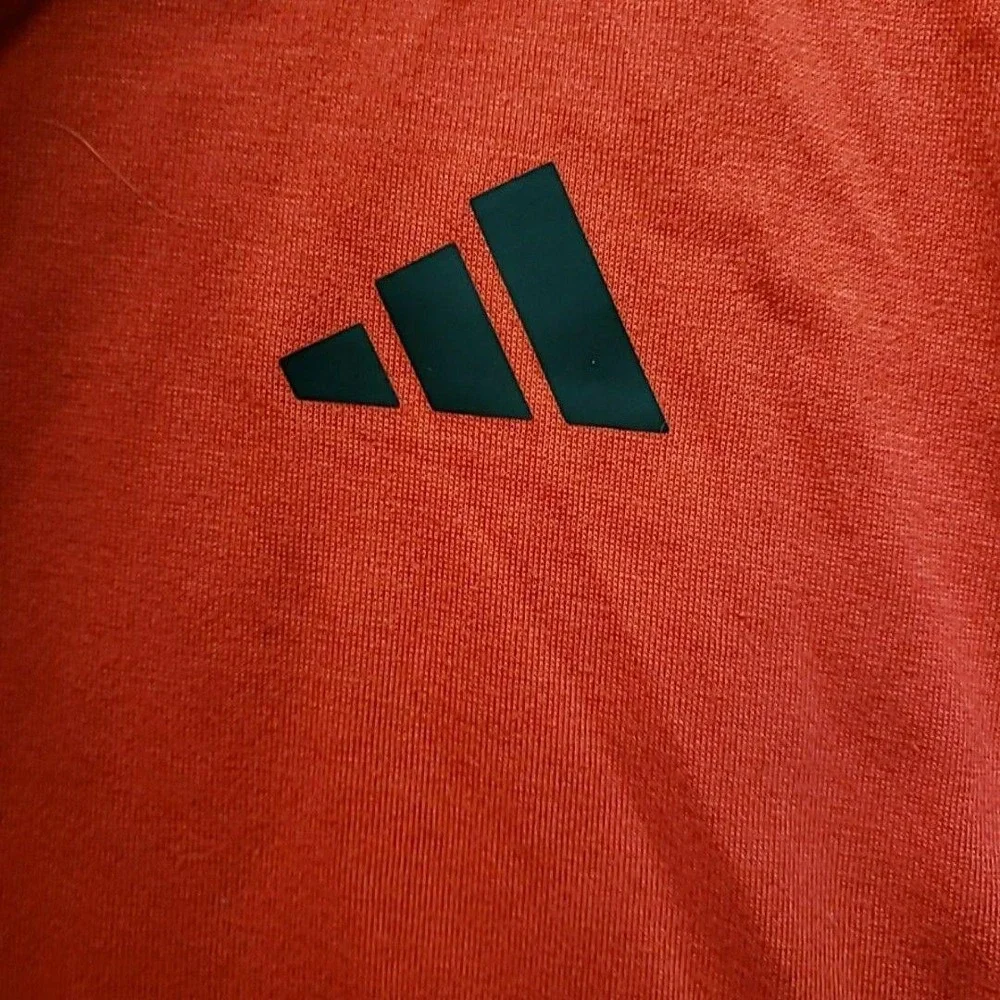 Adidas Shirt Mens Small Red TR-ES FR T Training Tee Logo Pure Ruby Top JD3382